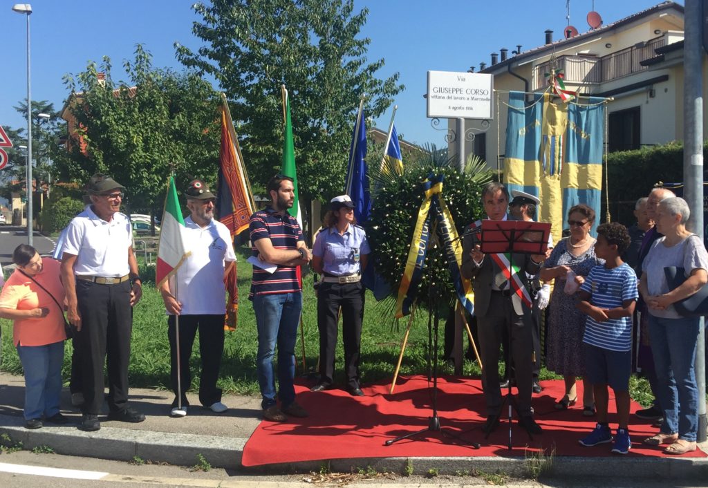 Giornata nazionale del sacrificio del lavoro italiano nel mondo: cerimonia di Giuseppe Corso, vittima del crollo della miniera di Marcinelle