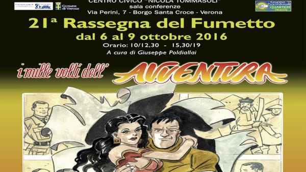 6ª Circoscrizione: dal 6 al 9 ottobre al centro Tommasoli la 21ª rassegna del fumetto popolare