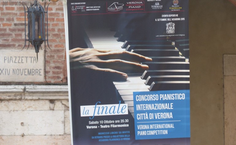 5ª Edizione concorso pianistico internazionale Città di Verona: domenica 9 ottobre la finale in gran guardia