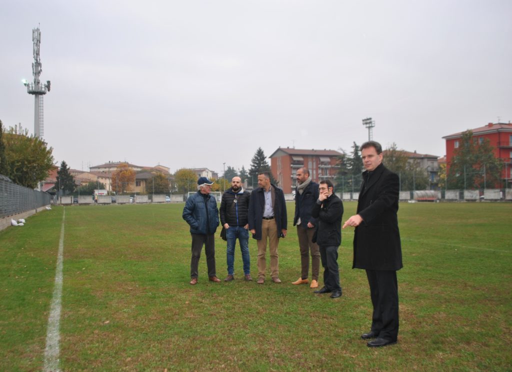 Edilizia Sportiva: sopralluogo campi da calcio di via Pò per completamento lavori di ripristino impianto illuminazione