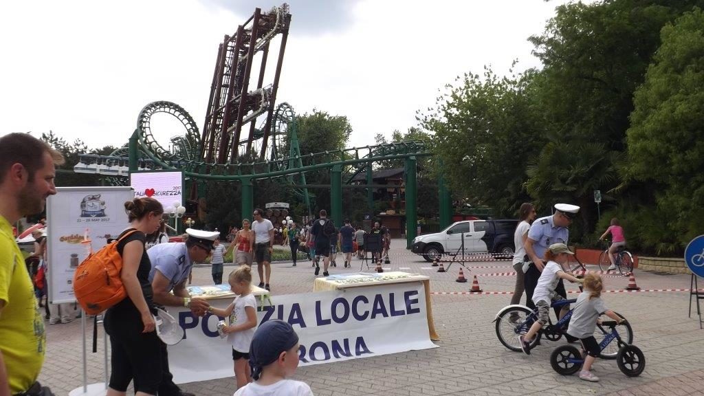 Polizia Municipale: Giornata sulla sicurezza stradale a Gardaland