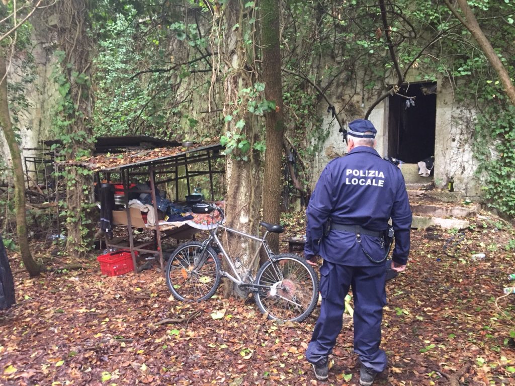 Polizia Municipale. Occupazione abusiva a Forte Procolo.
