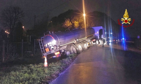 Fuoristrada camion con acido solforico