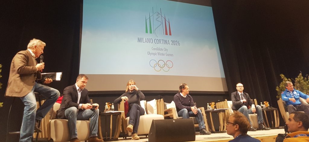 Presentata a Cortina la candidatura alle Olimpiadi invernali del 2026. Caner: “Milano-Cortina, un binomio vincente”