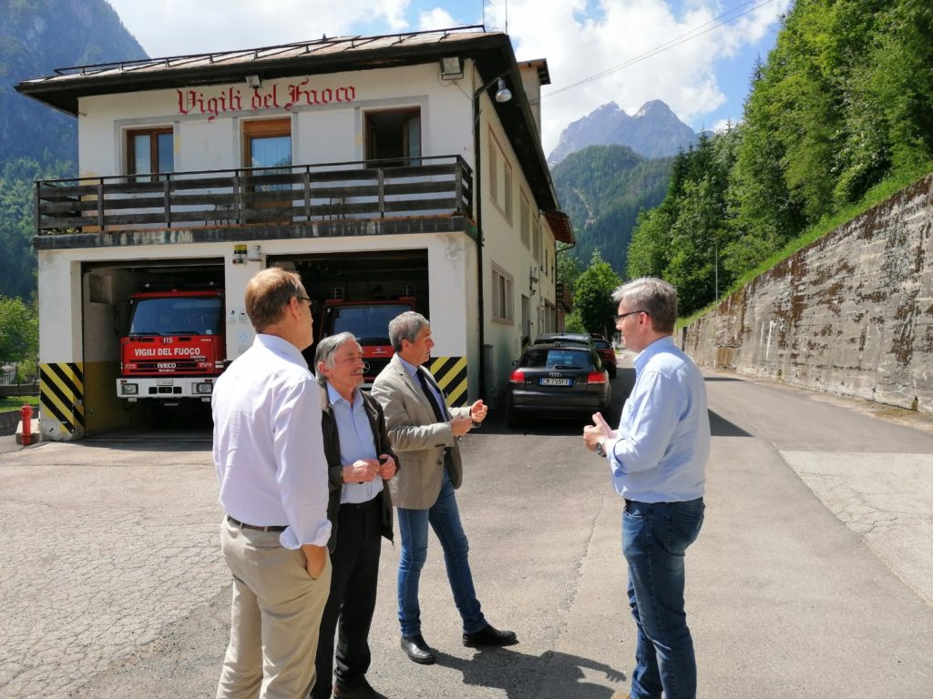 Difesa del suolo. Sopralluoghi nei territori colpiti da Vaia. Assessore Bottacin, stretta collaborazione con i sindaci per rimettere in sicurezza e rilanciare il comelico