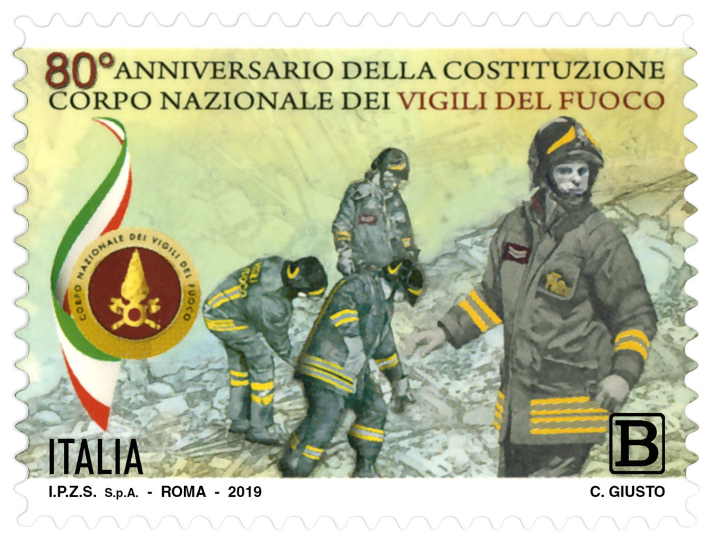 Poste Italiane: emissione francobolli Corpo nazionale Vigili del Fuoco e Virgo Fidelis