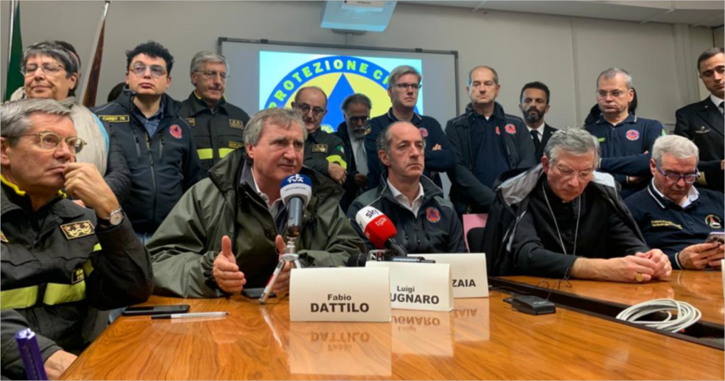 Maltempo. Zaia, “Scenario apocalittico su Venezia e litorale. Dichiarato lo stato di crisi. Preoccupazione per le prossime ore”