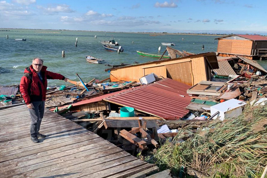 Zona di Porto Tolle. Zaia, “La devastazione è drammatica, la Regione è e sarà a fianco della comunità, che vuole risollevarsi”