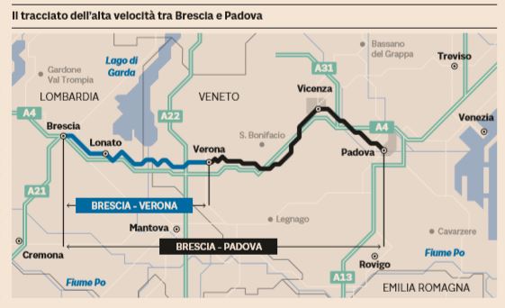 Linea alta velocità, sbloccato il lotto ovest a Verona. De Berti: “Un progetto al quale abbiamo lavorato con caparbietà”