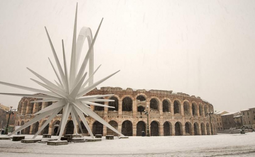 Meteo. Stato di attenzione per nevicate a bassa quota in Veneto
