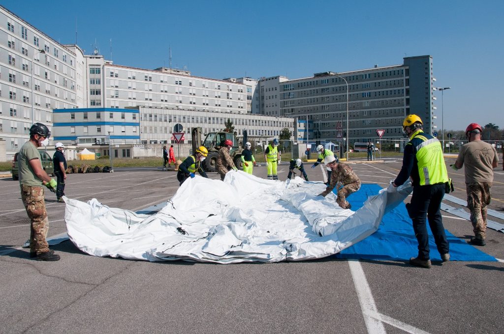 Cremona: inaugurato l’ospedale da campo realizzato con il contributo del 3° Stormo