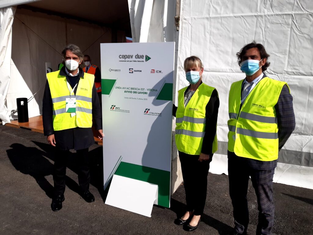 Alta velocità BS-VR: Assessore De Berti a cerimonia avvio lavori Galleria di Lonato del Garda