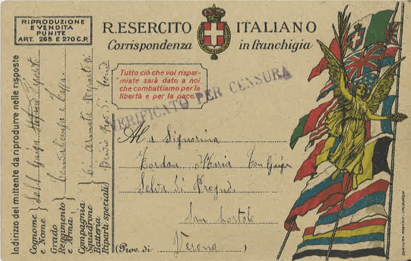 Verona Ricorda… “Con afeto temanda saluti…”