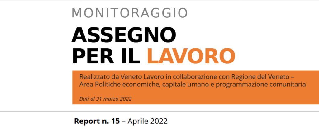 Assegno per il lavoro in Veneto, 81 milioni di euro spesi e 73 mila assegni erogati