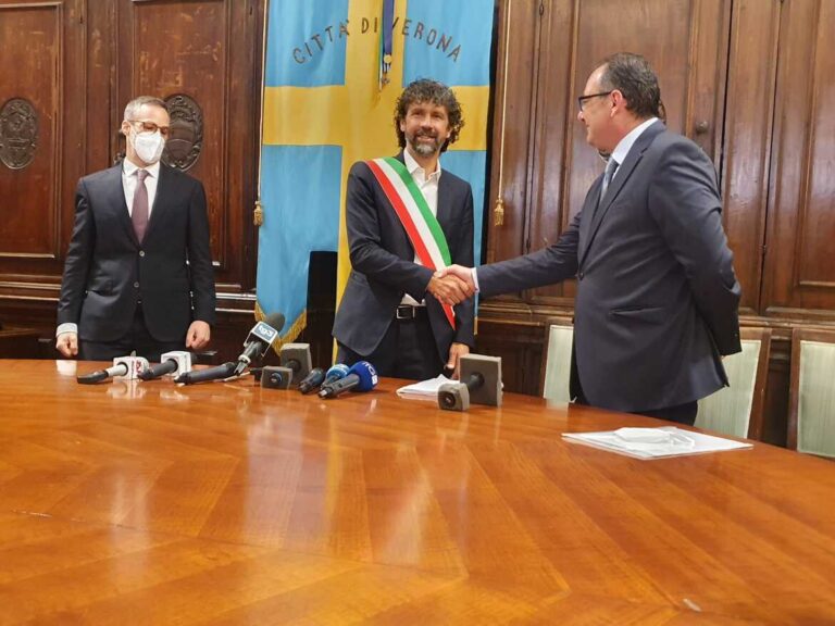 Damiano Tommasi proclamato oggi nuovo Sindaco di Verona. Il discorso completo